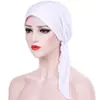 AliExpress nuevo gorro de punto de color liso con dos pompones de arco europeo y americano en stock