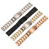 Correa de acero sólida de fábrica para buceo con tres cuentas, accesorios para reloj masculino y femenino de 26/28/30 mm