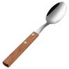 Juego de Cuchillo, Tenedor y Cuchara Daoqi de Acero Inoxidable 304 Hotel Restaurante Mango de Madera Cuchillo para Bistec y Tenedor Cuchara Vajilla de Mango de Madera
