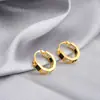 Pendientes Minimalistas Geométricos Estilo Frío de Botón Moda Gama Alta Diseño de Nicho Versátiles para Viajar al Trabajo Mujeres