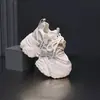 Tênis Dad Shoes Feminino 2026 Outono Novo Malha Respirável Plataforma Solado Grosso Salto Escondido Estilo Coreano Versátil Casual Tênis Esportivo