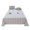 Categoria a Algodão Lavado de Grau Materno e Infantil Lençóis de Cama de Solteiro Peça Única Xadrez Cor Pura Lençóis de Cama de Dormitório de Solteiro Lençóis de Cama de Casal de Algodão Lavado~