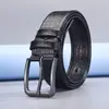 Cinto de Couro Masculino com Fivela de Liga, Cinto de TPU com Padrão de Crocodilo, Cinto de Moda de Alta Qualidade para Jeans, Cinto Casual de Negócios