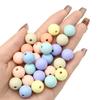 Macarón Fresco Color Mezclado Acrílico Color Sólido Cuentas Redondas Hecho a Mano DIY Pulsera Collar Aretes Accesorios de Joyería