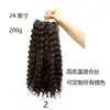 Cortina de Cabello de Fibra Química Estilo Africano Rizada Pequeña 24 pulgadas Set de Tres Piezas Espejo Cruzado Comercio Exterior Europeo y Americano Venta Directa de Fábrica