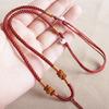 Colar Corda com Pingente Fivela Abacaxi Multicor 3mm Cordão para Pendurar Joia de Fio Puro Cordão de Fio Tecido à Mão DIY Atacado