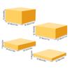 Suporte de exibição de alimentos de buffet de acrílico para festa de casamento Base de cubo Preto Branco Transparente Dourado Fábrica