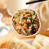 Empanadillas al Vapor de Cerdo y Maíz Congeladas con Tres Ingredientes Frescos, Empanadillas Semi-Terminadas para Desayuno, Empanadillas Fritas en Sartén, Congeladas Rápidamente al por Mayor para Uso en Restaurantes