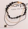 Collar de banda para el cuello de encaje de terciopelo de moda europeo y americano Cadena corta para la clavícula de mujer Collar de cuello Collar Punk Loli Lana C112
