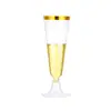 Vaso de Plástico Transparente Desechable para Champagne y Vino para Fiesta de Brindis de Boda, Vaso para Cóctel - Amazon Transfronterizo