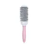 Peine Cilíndrico Cruzado para Rizos, Peine Profesional de Aluminio para Peinar, Peine de Peluquería de Nailon con Dientes Conductores de Calor de Alta Calidad