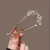 Grampo de Cabelo U-Shaped de Pérola de Alta Qualidade para Mulheres, Novo Ferramenta de Penteado Estilo Chinês, Grampo de Cabelo para Parte de Trás da Cabeça, Novo Acessório de Cabelo Grampo de Cabelo 2025