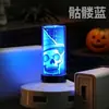 Garrafa de vidro exclusiva de Halloween transfronteiriça, luz ambiente USB touch, frequência ajustável, adequada para carro, mesa e quarto, luz noturna LED