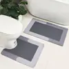 Tapete de Chão de Terra de Diatomáceas Moderno Minimalista Banheiro Vaso Sanitário Conjunto de Três Peças Tapete para Pés Doméstico Resistente à Sujeira Tapete de Chão para Banheiro