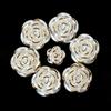 Color Sólido Foil Dorado Foil Plateado Borde Dorado Accesorios de Resina Rosa Accesorios de Pegamento Crema Resina Hecha a Mano DIY Accesorios Pequeños de Resina