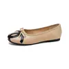 Zapatos Planos de Lujo Pequeño para Mujer Estilo Ballet 2026 Otoño Boca Baja Francesa con Lazo Slip-on Suela Suave Zapatos de Ballet En Stock