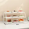 Estante multicapa para preparación de alimentos para restaurantes, estante de almacenamiento para platos y utensilios, solución de almacenamiento para encimeras de restaurante