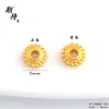 Atacado de Contas Espaçadoras Marteladas Banhadas a Ouro para Pingentes DIY, Cor Duradoura, Anéis Espaçadores Espirais para Pulseiras, Anéis Corrediços e Acessórios