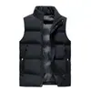 Chaleco de algodón grueso estilo americano para hombres y mujeres, nuevo chaleco casual de algodón para otoño e invierno, chaqueta cortavientos cálida con cuello alto para hombre