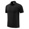 Nova Camisa Polo Masculina de Alto Padrão com Adesivo para Primavera e Verão 2025 Gelo Refrescante Secagem Rápida Manga Curta Casual de Negócios Esportiva Sorte T