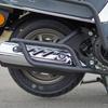 Adecuado para Suzuki US125T tubos de acero al carbono delanteros y traseros negro esmerilado instalación multipunto no destructiva de parachoques protectores para todo el vehículo