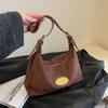 Bolso portátil de gran capacidad para mujer de moda otoño e invierno 2023 nuevo bolso tote estilo retro Maillard bandolera