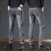 Jeans Ajustados Rectos de Marca de Moda para Hombre, Todas las Estaciones, Nueva Colección Primavera-Verano 2025