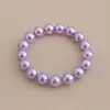 Pulsera Elástica de Perlas Simple Retro Francesa Pulsera de Moda de Lujo Ligero Francesa Popular en Internet Diaria Para Combinar con Todo Pulsera Elegante