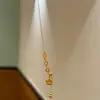 Popular Collar Minimalista de Cuentas Moneda Hielo Triturado de Xiaohongshu, Cadena de Clavícula Versátil para el Día a Día de Nicho, Envío Directo de Una Pieza