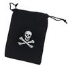 Bolsa de cordón Pirata Accesorio Calavera Halloween Juguete Pirata Monedas de Plástico Bolsa de Tela Decoración Directo de Fábrica
