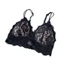 Lingerie de Renda Feminina com Lindo Design nas Costas, Bojo Triângulo Fino, Estilo Sexy Puro Desejo, Sutiã Sem Fio Estilo Francês