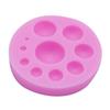 Molde de silicona para fondant de chocolate con forma de bola de perla de hemisferio redondo, para repostería DIY, adornos decorativos con borde de perla