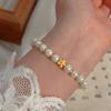Pulsera de Plata Esterlina S925 de Perla Irregular Natural para Mujer, con Cuentas, Plata Rota, Estilo Frío, Nicho, Joyería Elegante y Versátil