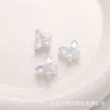 Colgante de Cuentas con Agujero Pasante Mariposa Incrustada de Circonita de Aleación Materiales para Joyería Hecha a Mano DIY Pulsera Collar Pendientes Accesorios