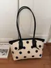 2026 Nova Moda de Verão Bolsa Tote de Alta Qualidade para o Dia a Dia Bolsa de Ombro/Axila com Bolinhas Grande Capacidade Bolsa Feminina