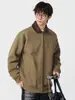 Ropa para Hombre Fengshe / Nuevo Estilo Primavera y Otoño 2026 Sudadera Cardigan Holgada con Cuello Solapa para Hombre, Top Casual Retro Japonés para Pareja