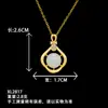 Colar Feminino Transfronteiriço Estilo Europeu, Americano e Coreano Cravejado com Diamantes Moda Bolsas de Pérola Colar Design de Nicho Aço Titânio Cor Não Desbota Colar