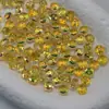 Cuentas de Rueda de Cristal de Alta Calidad Chapadas en la Parte Superior 8mm Super Brillantes Coloridas de Cristal Facetadas Planas Cuentas de Rueda Cuentas Sueltas de Cristal DIY