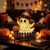 Transfronterizo Nuevo Calabaza Fantasma Bruja Sombrero Luz Nocturna Estatua Adorno Decoración del Hogar Decoraciones de Halloween