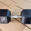 Halter hexagonal com núcleo de ferro revestido equipamento de fitness para casa peso 2,5-50kg ferro puro revestido academia fixo