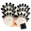 Mini presilha de garra preta para franja e franja lateral, acessório de cabelo de princesa, presilha de cabelo, grampo de testa para mulheres