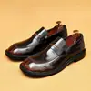 [vip para] Explosiones de Taobao zapatos de cuero de cabeza grande para hombre cuero cara brillante casual de negocios formal británico zapatos de la suerte
