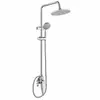 Set de ducha de cobre de alta calidad para uso doméstico, que incluye una regadera superior de alta presión, una regadera de mano y una llave de agua fría/caliente
