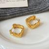 Aretes Nuevos Cuadrados Romboidales Estilo Coreano Lujo Ligero Elegante Sensación de Alta Gama Aretes Nicho de Mujer Modernos Combinan con Todo Diarios Estilo Europeo y Americano