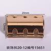 20mm de comprimento decorativo fivela de sapato quadrado fivela de agulha sapato flor bagagem acessórios de vestuário placa de identificação da marca registrada 40 anos de fábrica