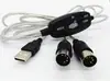 Cable USB a MIDI al por mayor cable de órgano electrónico para música cable MIDI a USB cable de edición de música MIDI sin controlador