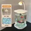 2026 Nuevo Modelo Tanque Blanco para Pez Betta para Escritorio de Sala de Estar, Tanque de Moda para Peces Ornamentales, Tanque Acrílico para Estación de Trabajo de Paisajismo de Oficina