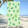 Toalla de Secado Rápido para Vacaciones Transfronterizas junto al Mar, Toalla de Playa de Estilo Sencillo, Trébol de la Suerte Verde Portátil Toalla de Baño Fuerte Absorbente de Agua