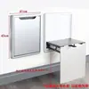 Banco para Cambiarse los Zapatos en la Entrada para Uso Doméstico, Montado en la Pared, Simple, Extensible, Taburete Plegable de Aleación de Aluminio, Montado en la Pared del Baño, Oculto