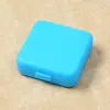 Caja de pastillero portátil de fábrica, caja de almacenamiento, caja de subembalaje, pastillero de cuatro compartimentos, caja de almacenamiento, botiquín, pastillero publicitario